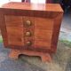 art deco 3-drawer bedside