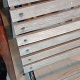 Metal and wood bench