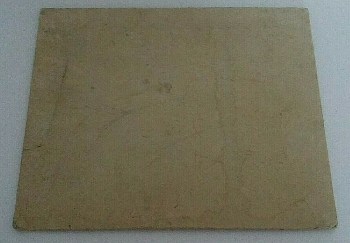 Table oil on cardboard woman elongated years 40-50