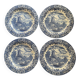 Série de 4 assiettes creuses Royal Tudor Ware England