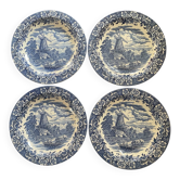 Set of 4 deep plates Royal Tudor Ware England