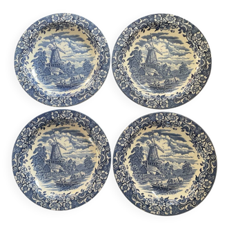 Set of 4 deep plates Royal Tudor Ware England