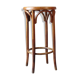 Bistro stool by Fischel 1930, wooden seat