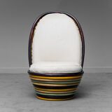 Fauteuil de jardin en bois 1960