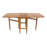 Teak drop-leaf dining table, Sweden, 1950s