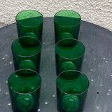 Set of 6 whisky glasses in vintage