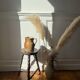 Tabouret tripode en bois tourné