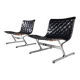 Lounge chairs 'Luar by Ross Littell for ICF of Padova, Italy, 1965