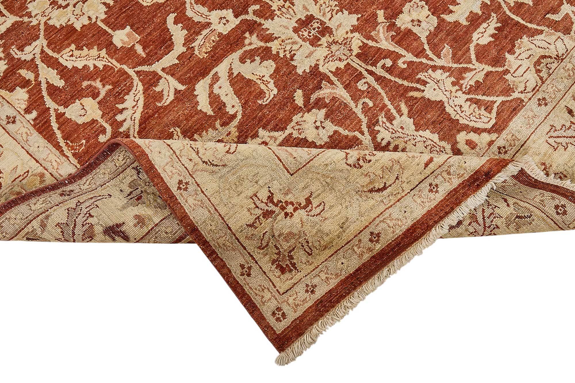Turkish Handknotted Wool Oushak Rug 185 cm x 268 cm