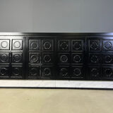 Black brutalist credenza, 1970s