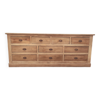 Trade counter furniture with ten drawers