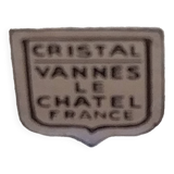 Vintage restangular crystal ashtray Vannes Le Chatel