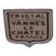 Vintage restangular crystal ashtray Vannes Le Chatel