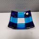 Small Murano glass bowl/dish in different colored blue glass.