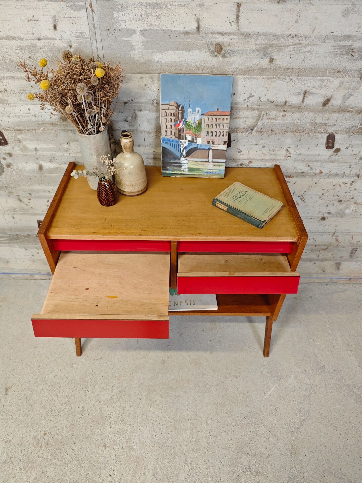 Buffet range vinyle vintage
