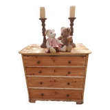 4-drawer pine chest of drawers