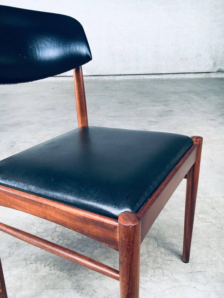 Mid-Century Dutch Design Dining Chairs, 1960s, Set of 4