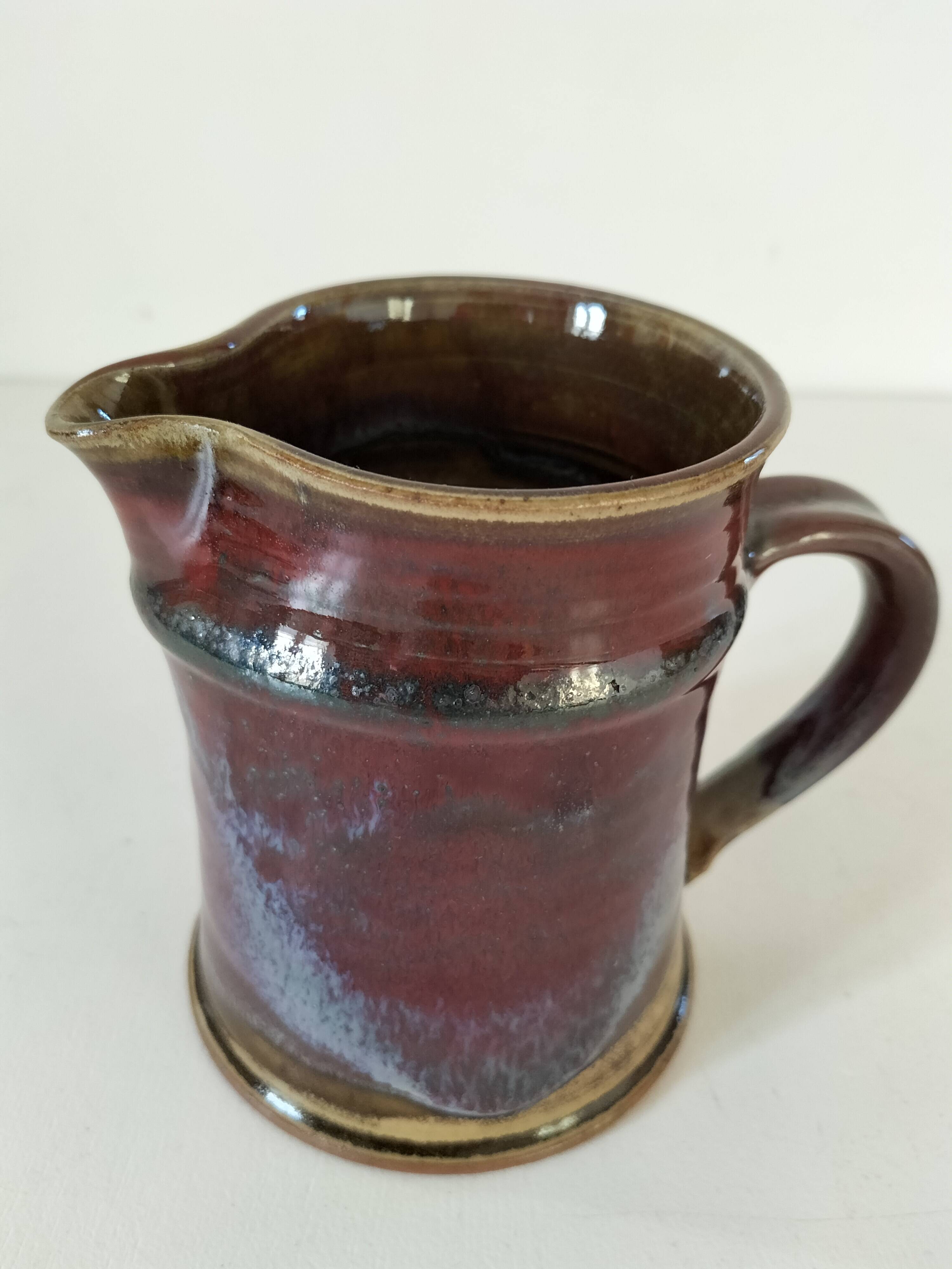 Pitcher signed Salins pottery