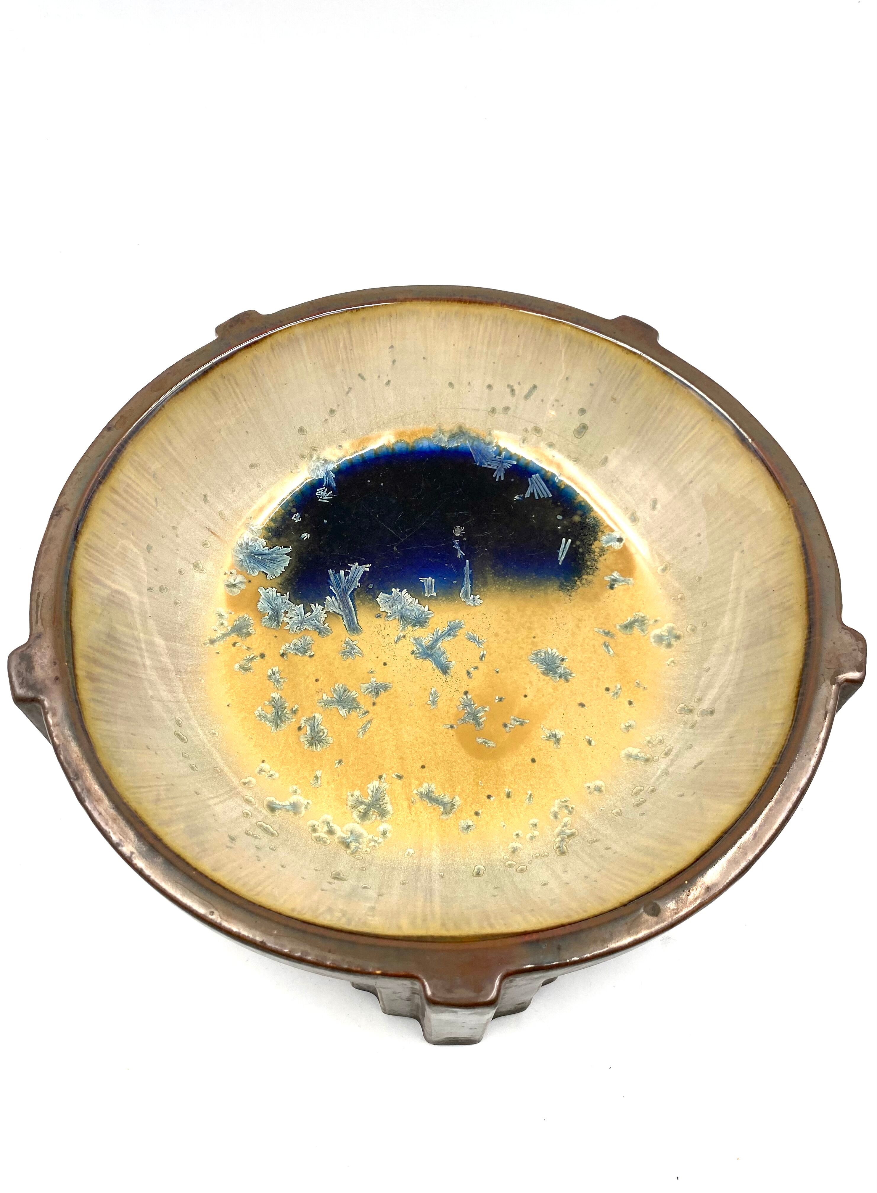 Art Deco ceramic centerpiece, Mougin Freres, Nancy France 1920s