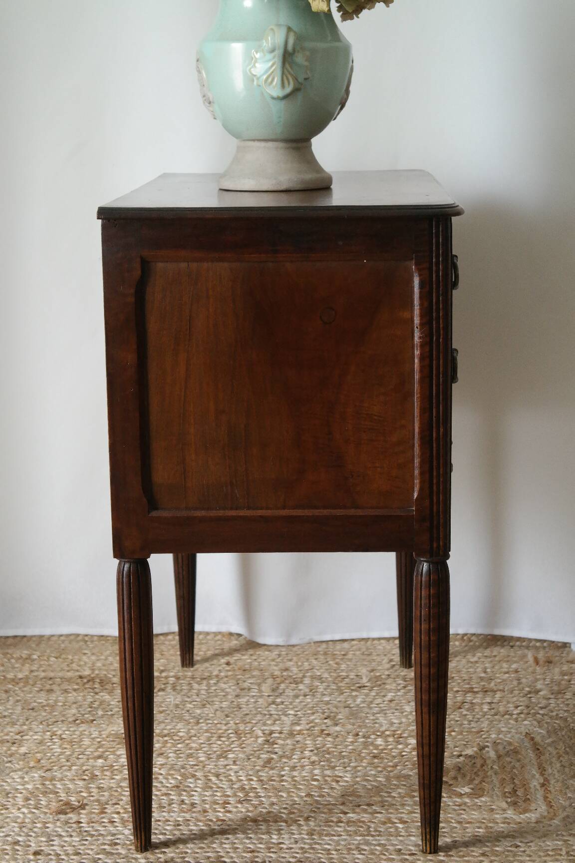 Solid walnut chest of drawers from the early 20th century.