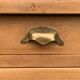 Grand Parisian buffet with billot and butterfly hinges, raw wood, 1930.