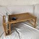 vintage rattan bed meal tray or coffee table design 1960 60