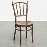Bistro chair with carved seat