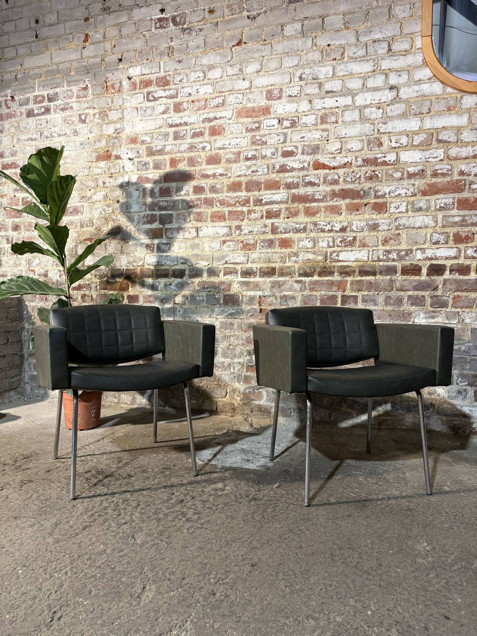 Pair of armchairs by Pierre Guariche, Meurop.