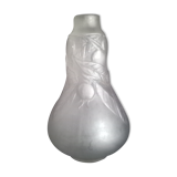 Vase in molded and pressed glass paste, cherry patterns