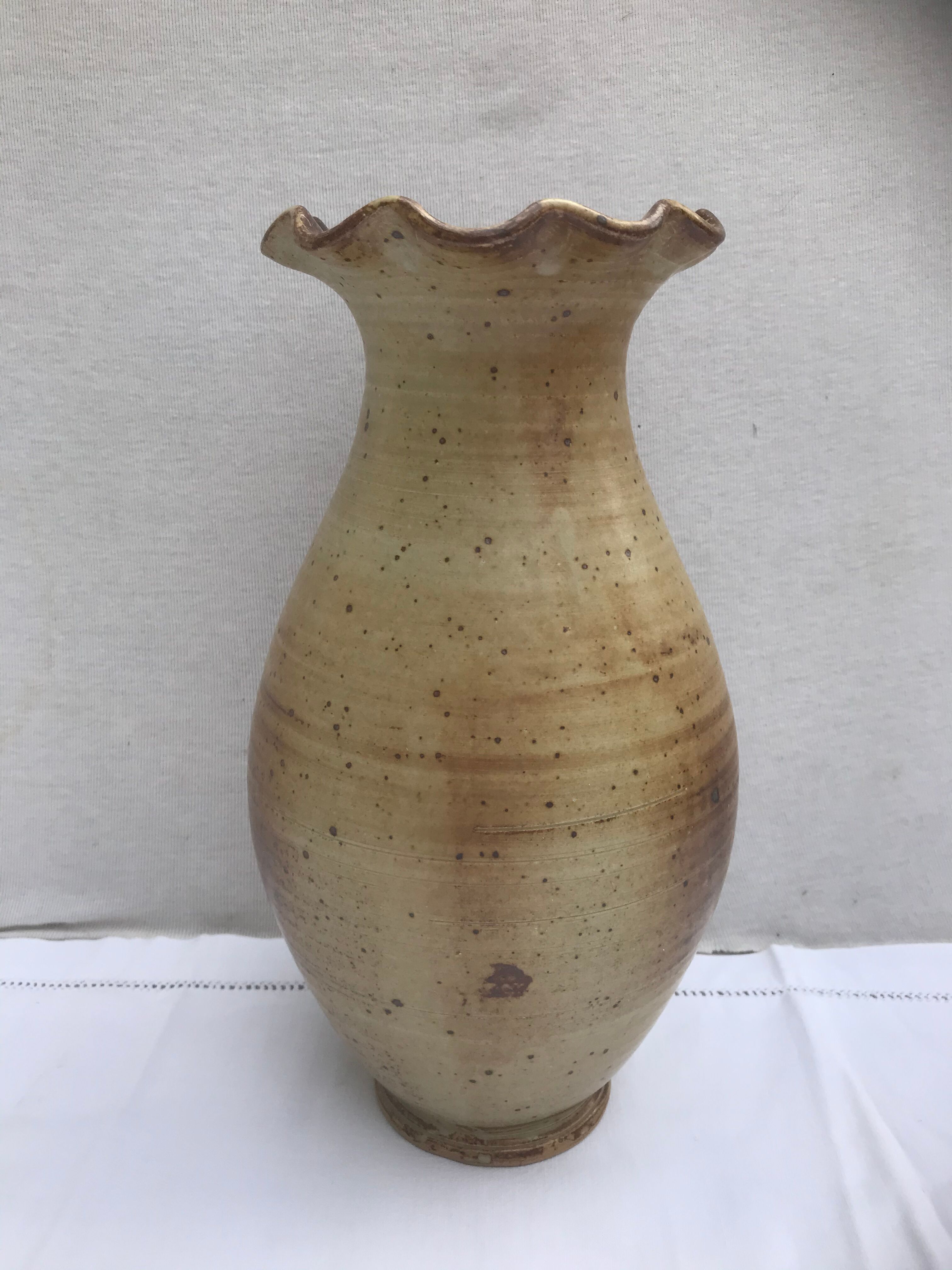 Old sandstone vase