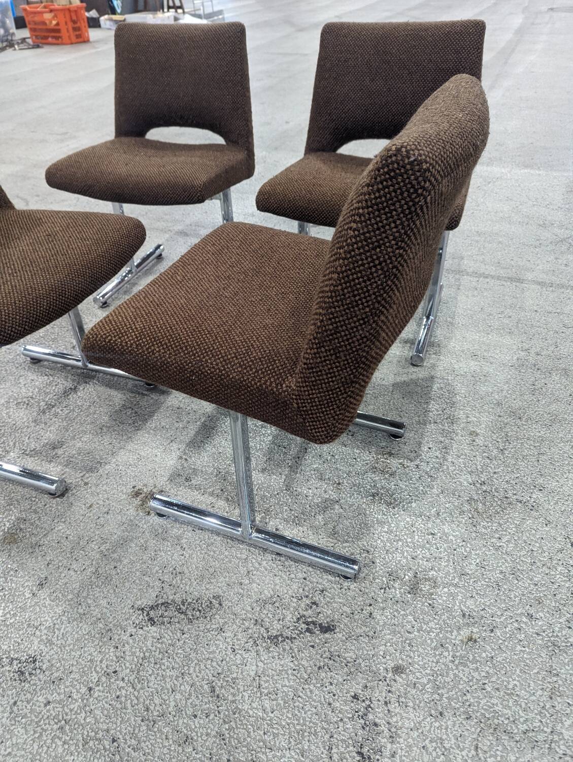 Set of 4 Georges Frydman chairs