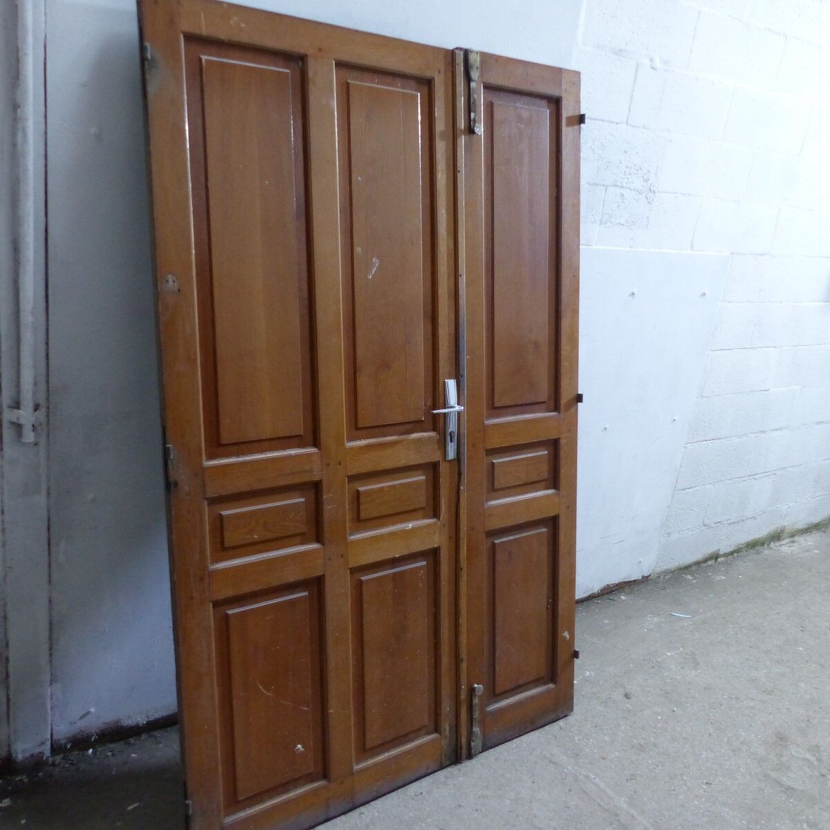 Oak entrance door on hinges L 130 x H 200 cm