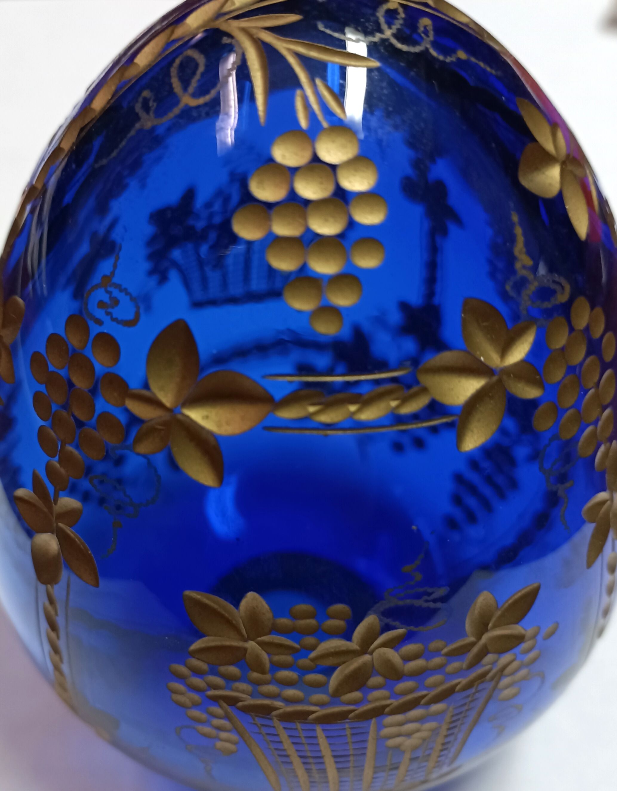 Oeuf verre style Fabergé Saint Petersburg