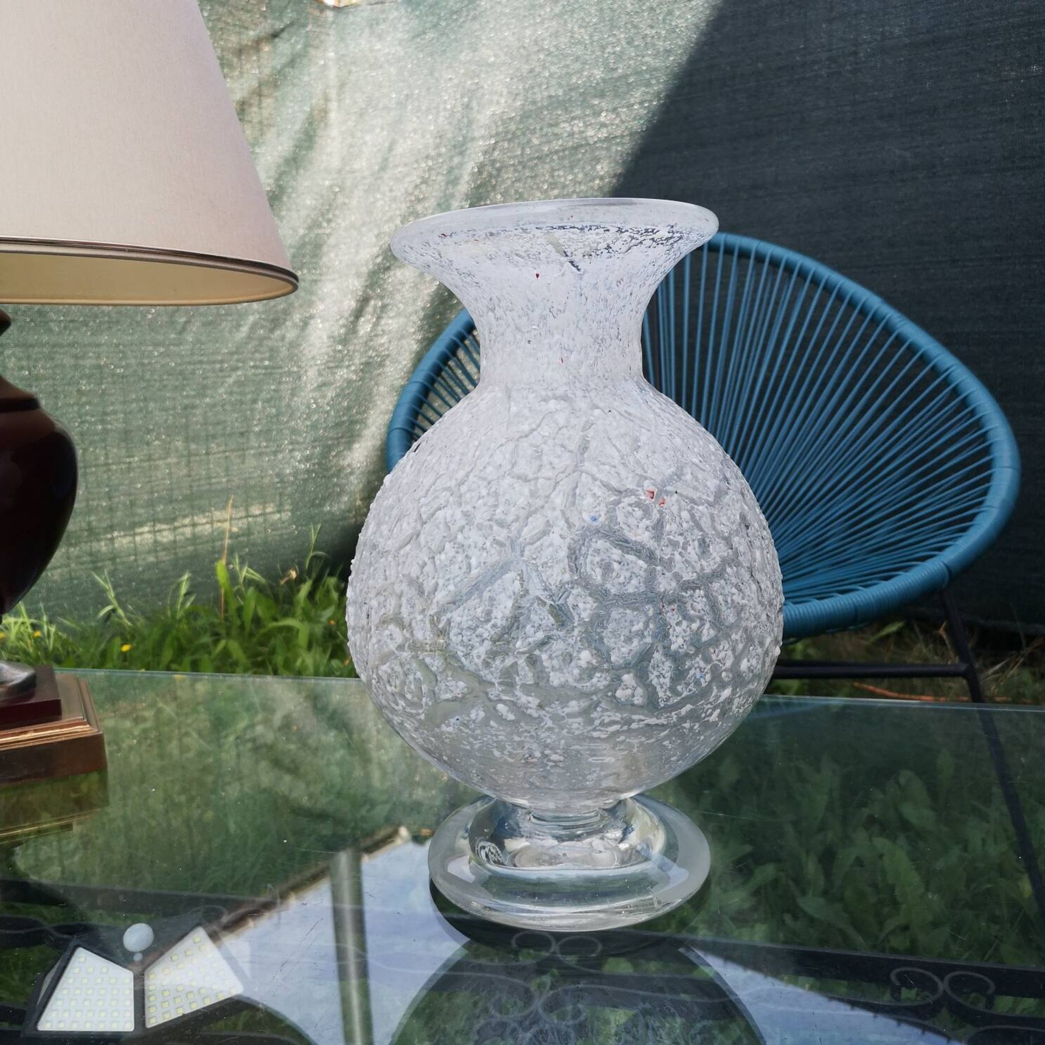 Exceptional blown glass vase Seguso Murano Vintage Collection