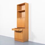Swedish vintage bar cabinet in two parts in oak from the 1970s