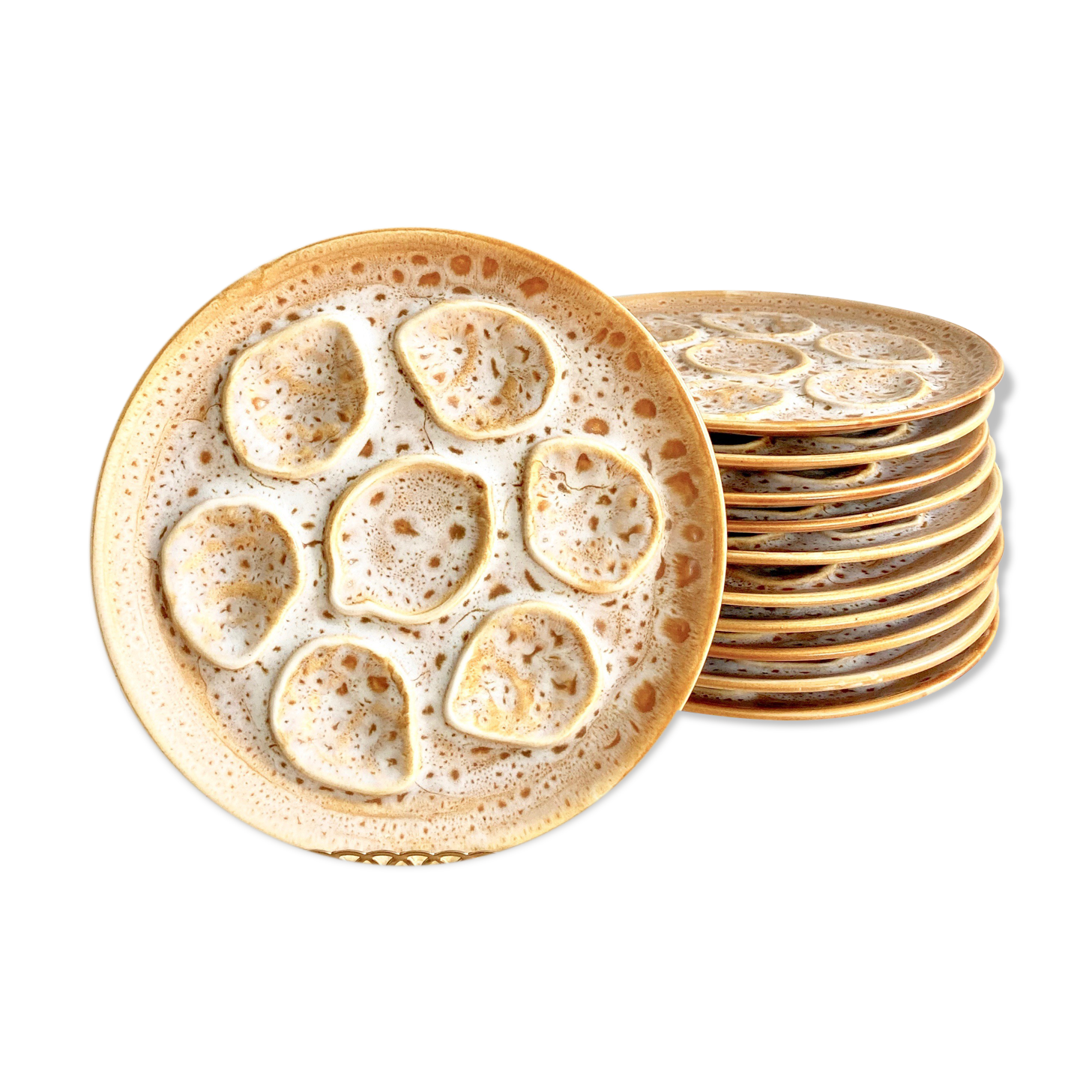 11 Niderviller oyster plates