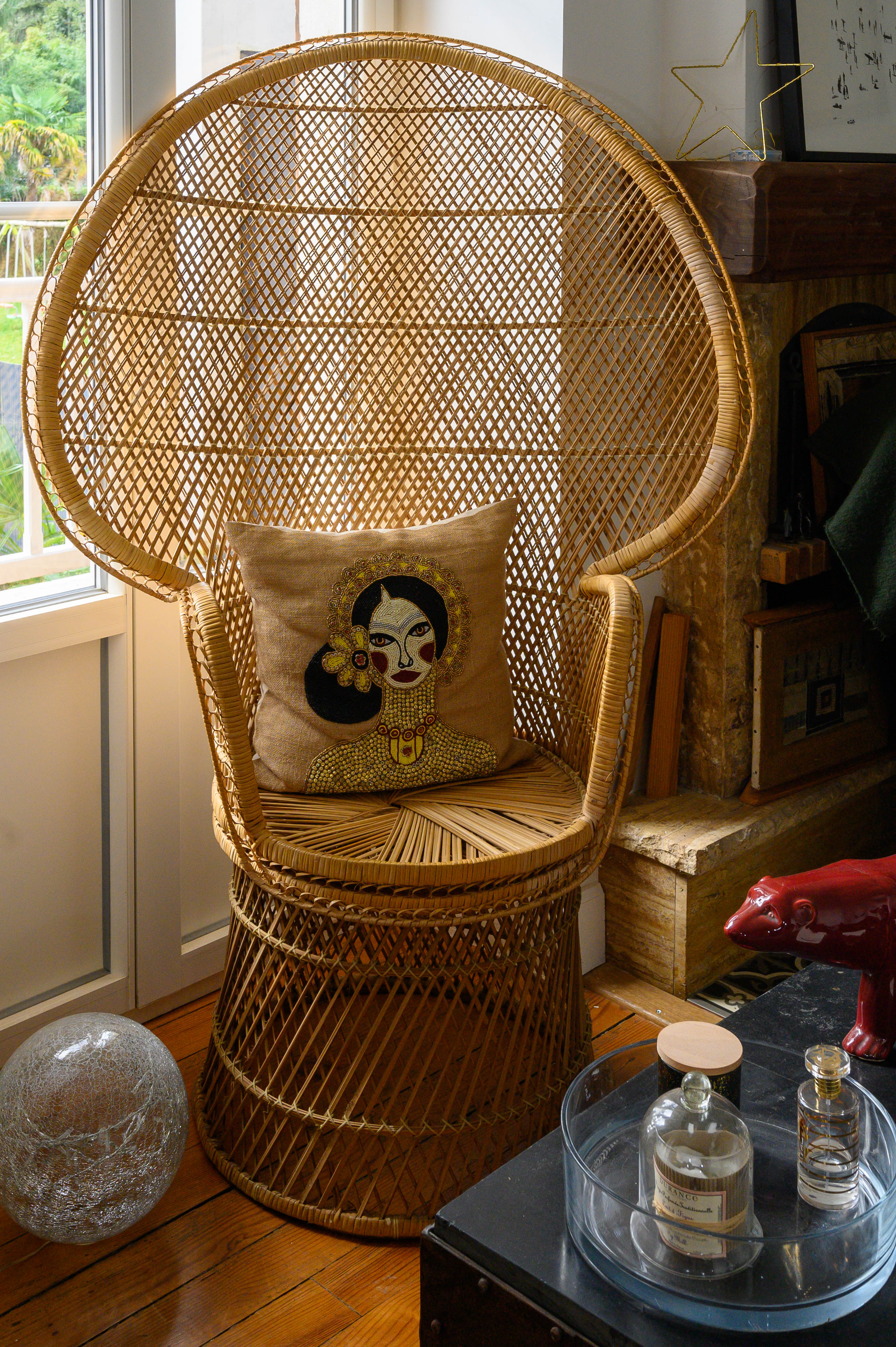 Emmanuelle chair in rattan