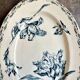Oval dish Lunéville in blue ironstone, "Tulip" service.