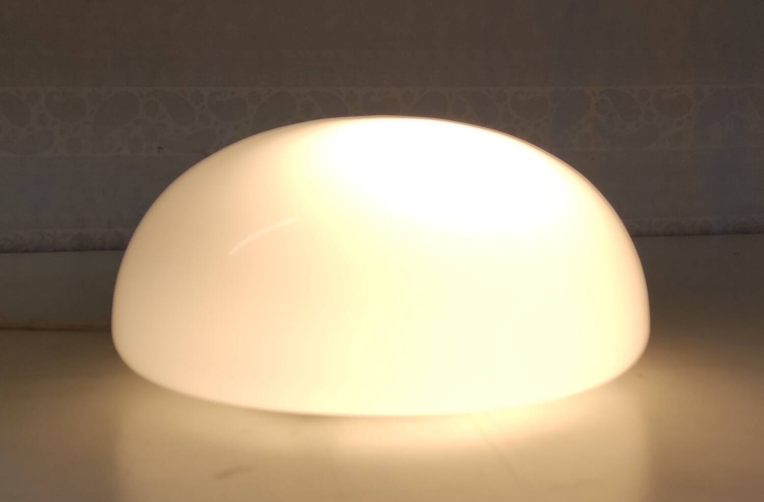 Opaline globe ceiling light - 50s/60s