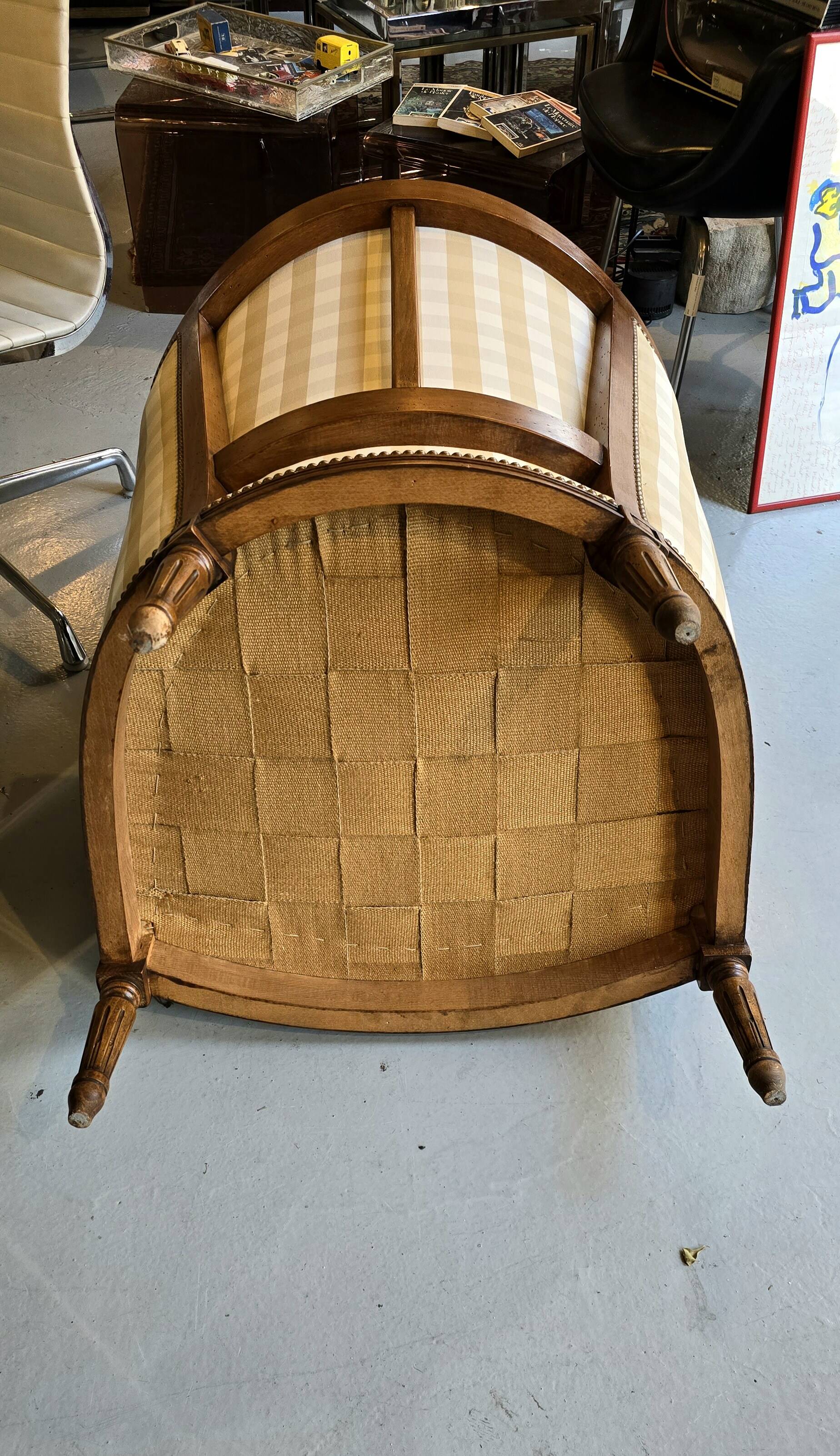 Louis XV shepherdess armchair