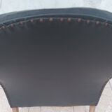 Art Deco period leather armchair