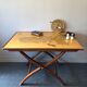 Mahogany boat folding table