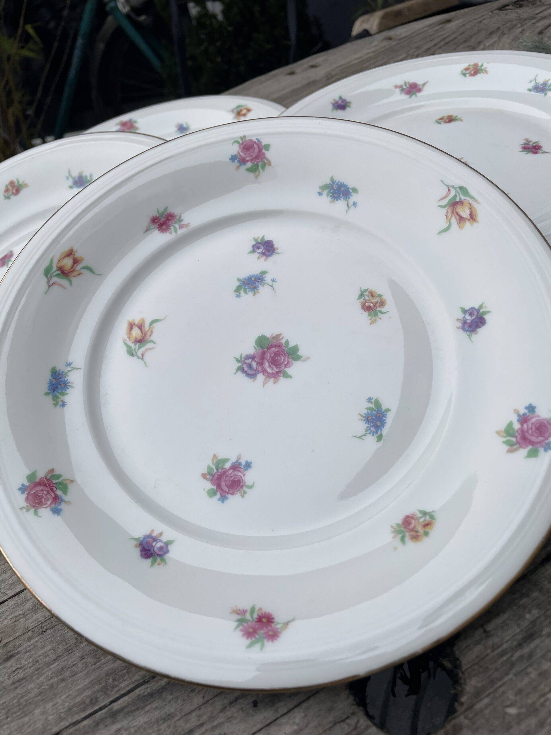 4 porcelain plates Valerysthal
