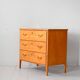 Commode scandinave en bouleau des années 1950