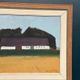 Original Swedish Oil on Canvas – "Farm" by Eric Julius – Signed – Vintage & Framed – 61 × 53 cm (24" × 20.9")