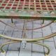Pair of curule garden stools