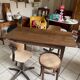 Solid oak farmhouse table