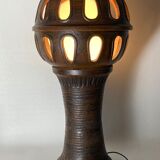 Brutalist ceramic mushroom floor lamp 100cm, 1960s