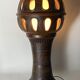 Lampadaire champignon brutaliste en céramique 100 cm, années 1960