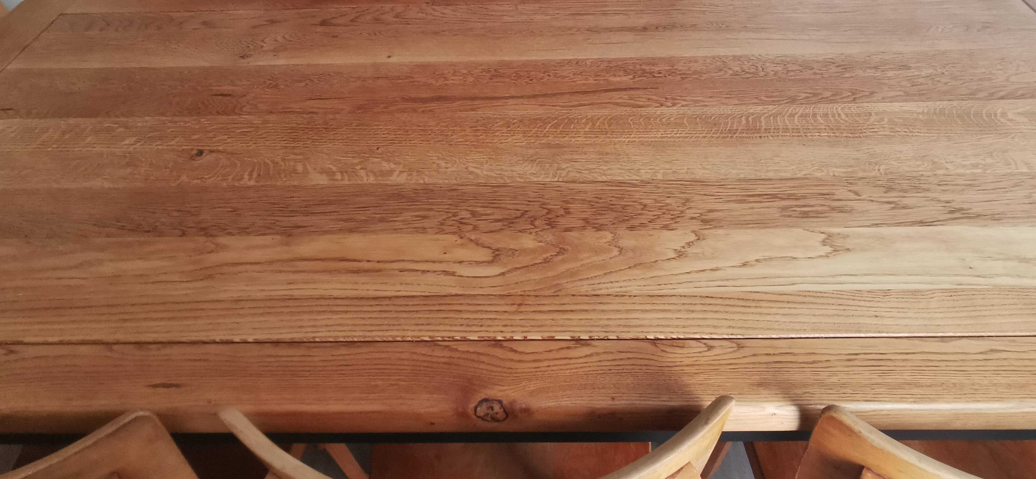 Solid oak farm table